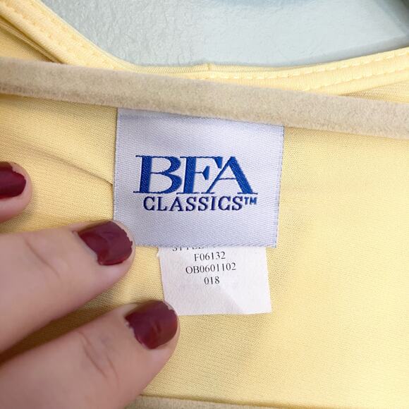 Vintage BFA Classics Yellow Open Front Shrug Cardi Size 3X - Picture 6 of 7